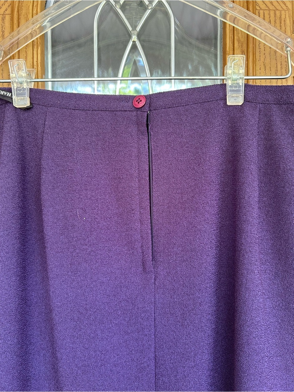 Sag Harbor 14 Petite Plum Buttoned Blazer Jacket skirt set - Picture 10 of 16